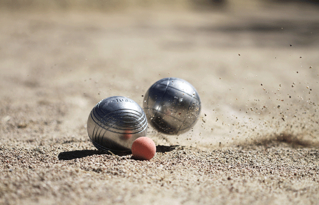Pétanque balls a game from Marseille.