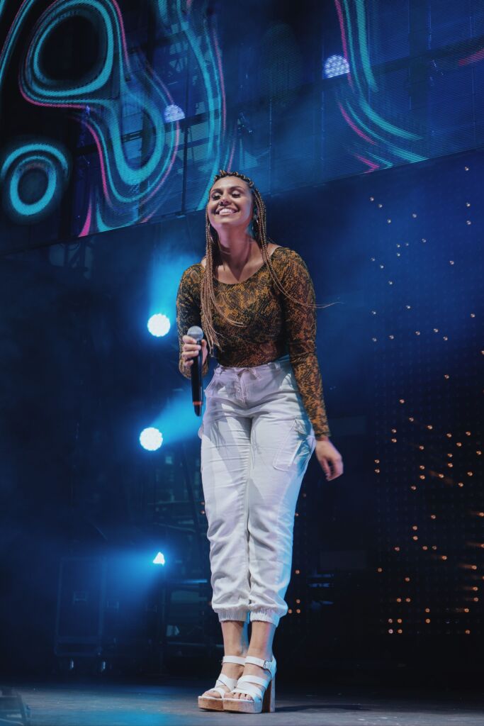 Brenda Carolina on the stage